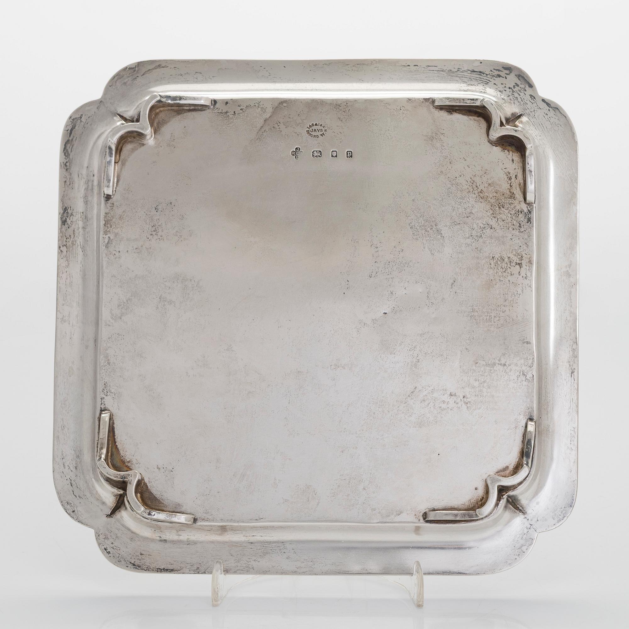 Salver, sterlingsilver, Jay, Richard Attenborough Co Ltd, London 1930.