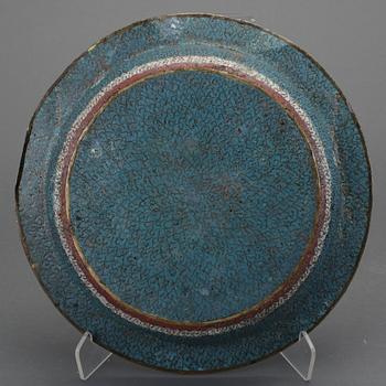 SKÅLFAT, Cloisonne, Kina. Sannolikt 1800-tal.