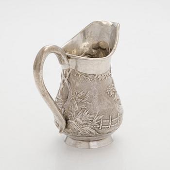 Kermakko, vientihopeaa, Cum Wo, Hongkong, 1860-1920.