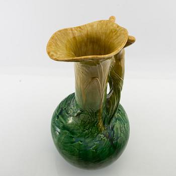 Albin Hamberg vase "Morgonstjernan" Höganäs Jugend dated 1900.