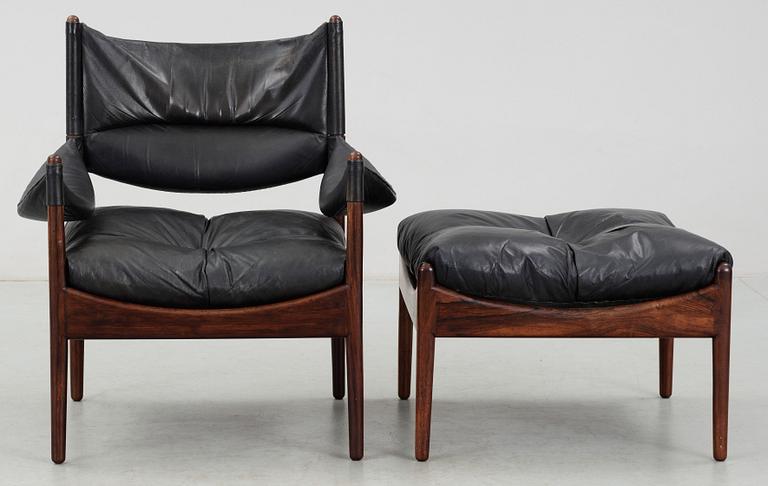 FOTÖLJ med FOTPALL, "Modus", Kristian Vedel för Søren Willadsen, Danmark, 1960/1970-tal.