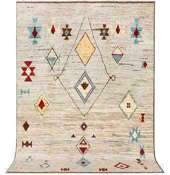 A Moroccan carpet, c. 295 x 201 cm.