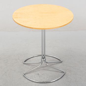 Bruno Mathsson, a steel and birch burl side table from Bruno Mathsson International.