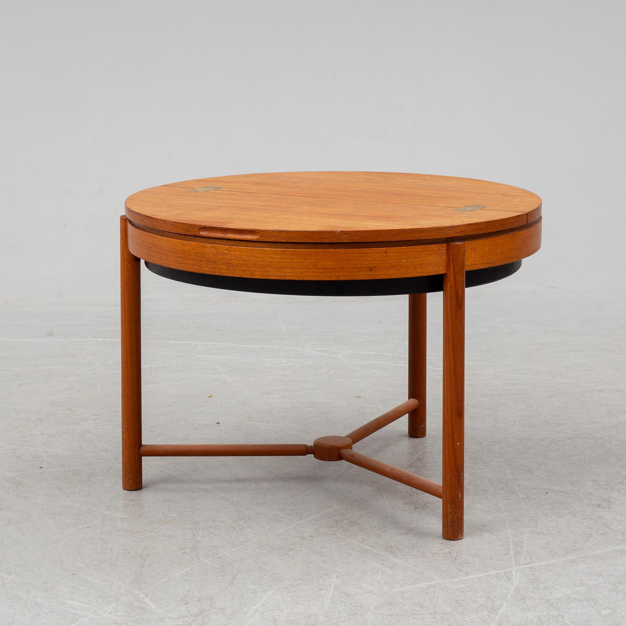 A teak sewing table, Rastad & Relling för Rasmus Solberg, Norway, 1962. Signed with label.
