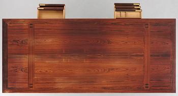 Peter Hvidt & Orla Mølgaard Nielsen, an executive desk, by cabinetmaker Ludvig Pontoppidan, Denmark, 1950-60's.