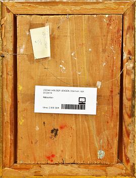 HOLGER JENSEN , tillskriven, olja på pannå.