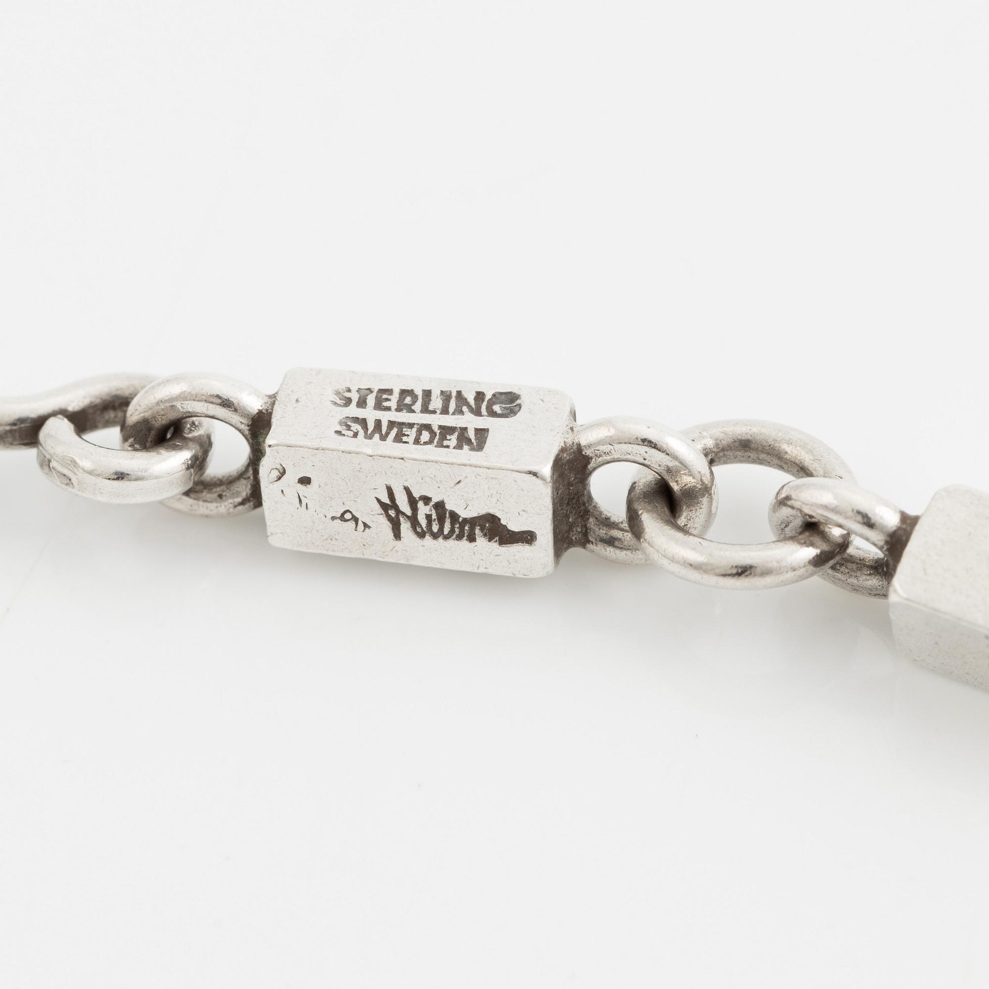 Wiwen Nilsson, a necklace, sterling silver, Lund 1974.