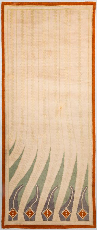 Akseli Gallen-Kallela, a Finnish bench rug manufactured by Friends of Finnish Handicraft 1899.