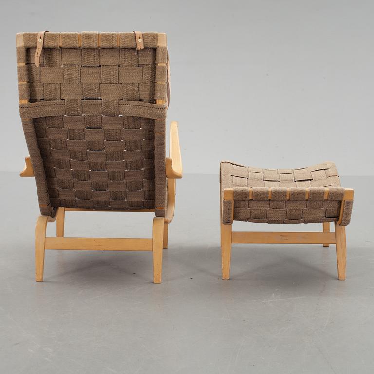 VILSTOL MED FOTPALL, "Pernilla", Bruno Mathsson, Firma Karl Mathsson, Värnamo.