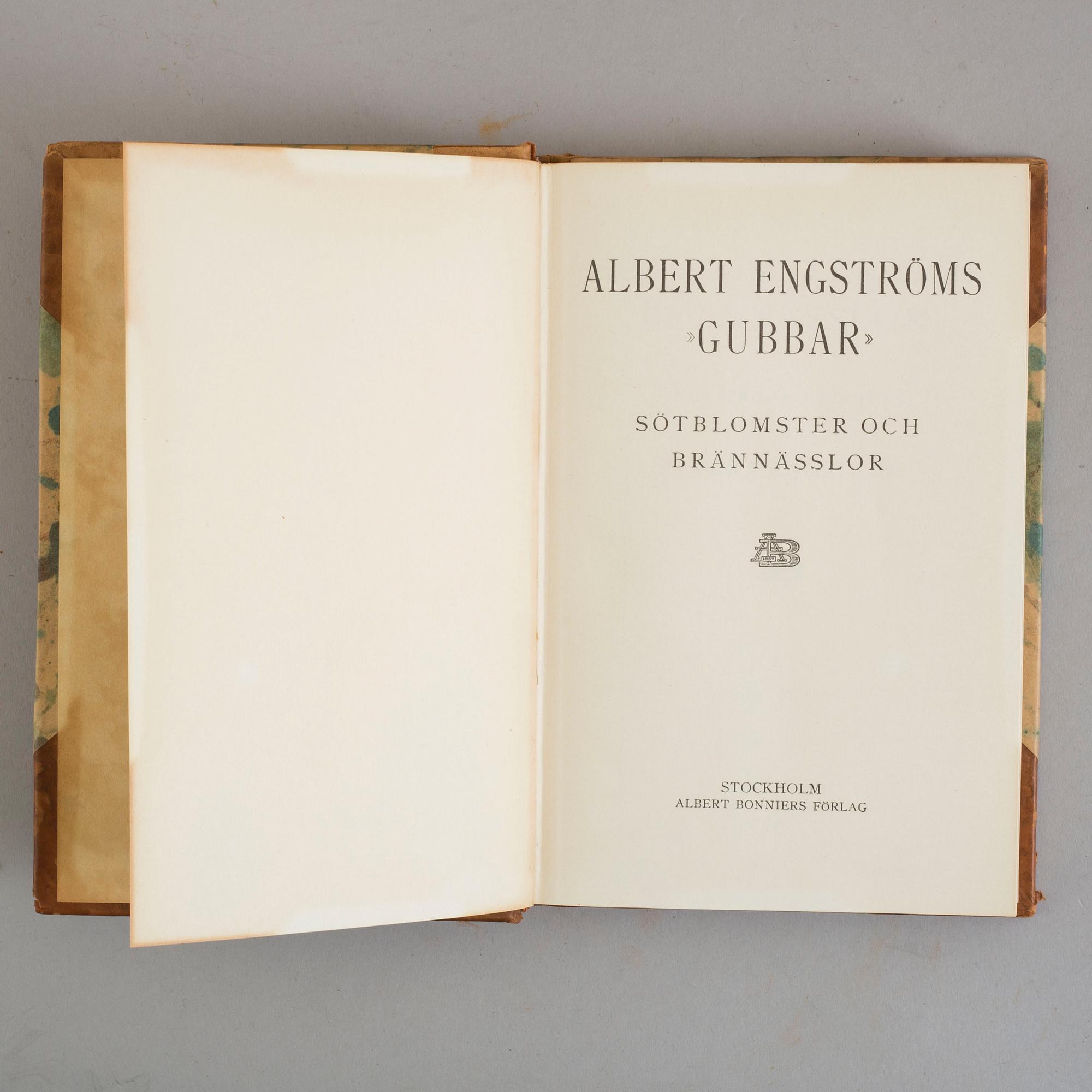ALBERT ENGSTRÖM, böcker, 24 band, "Skrifter", Albert Bonniers Förlag, Stockholm, 1939-42.