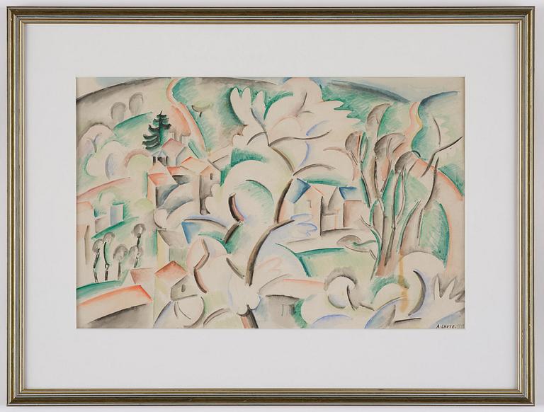 André Lhote, "Village aux arbres en fleurs".