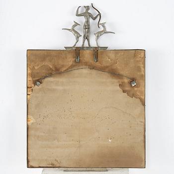 Nils Fougstedt, spegel, tenn, Firma Svenskt Tenn, Stockholm 1930.