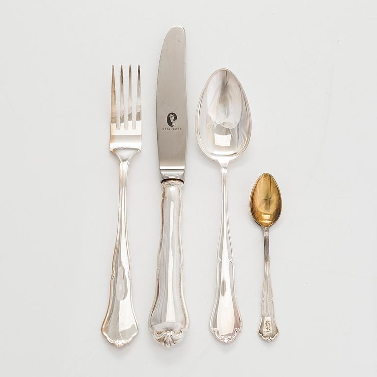 Aterinsarja, 48 osaa "Chippendale", hopeaa, Turku ja Hämeenlinna 1962-1991.