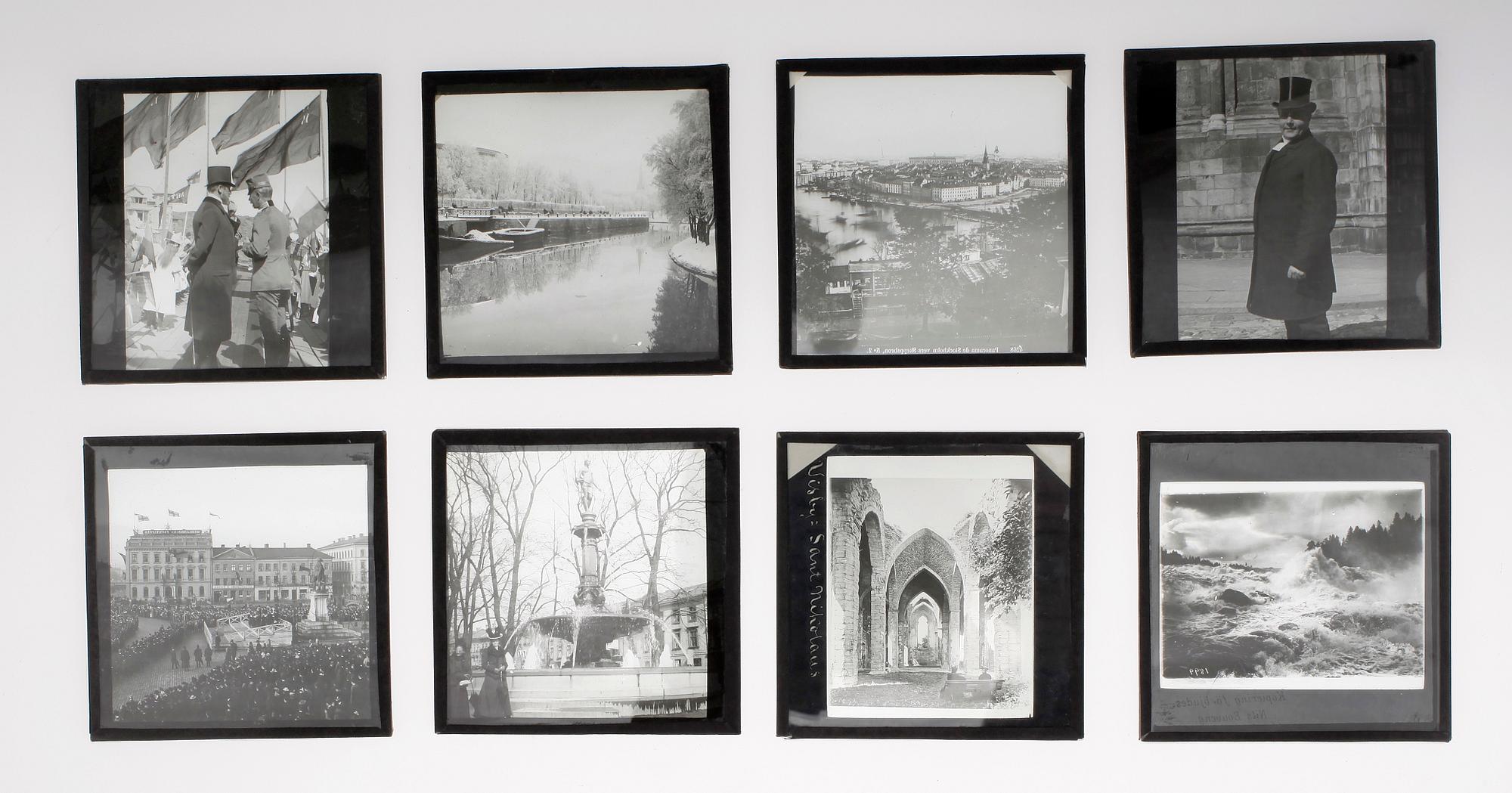 PARTI FOTONEGATIV
GLASPLÅTAR, 2 lådor, 1800/1900-tal.