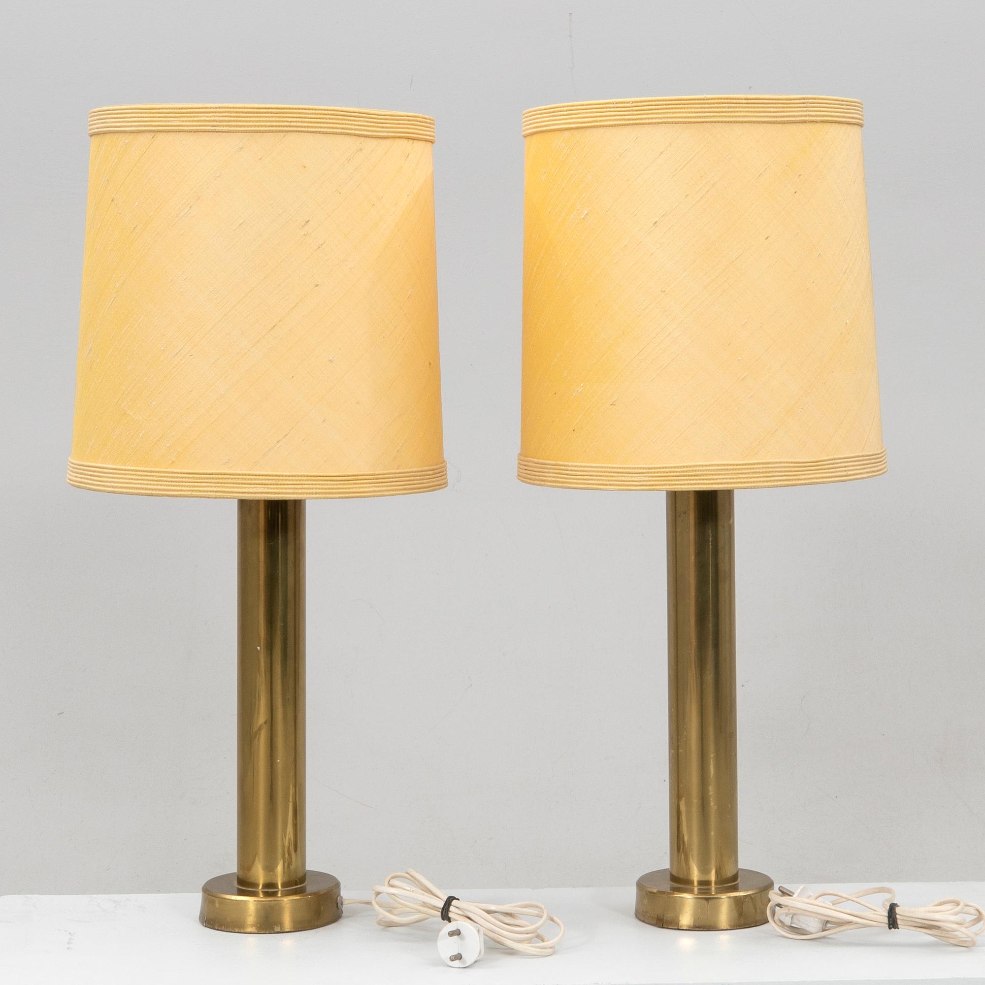 Table lamps, a pair, Elarmatur, mid-20th century.