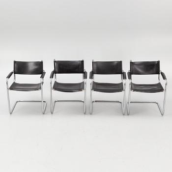 Armchairs, 4 pcs, Fasem, late 20th century.