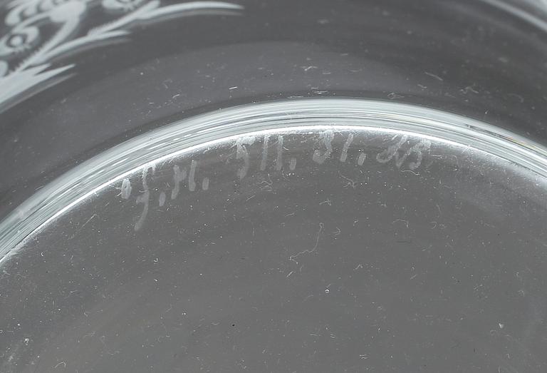 SKÅL, glas, Edward Hald, Orrefors.