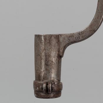 A Swedish flintlock gun, 1815 pattern.