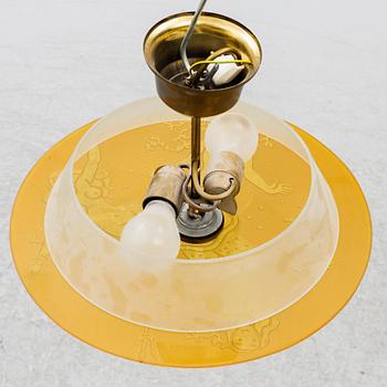 Ceiling light, Swedish Modern, 1930s/40s.