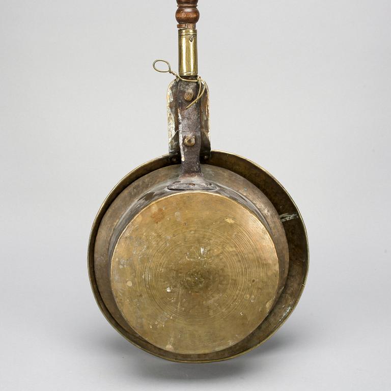 SÄNGVÄRMARE, mässing, möjligen England, 1800-tal.