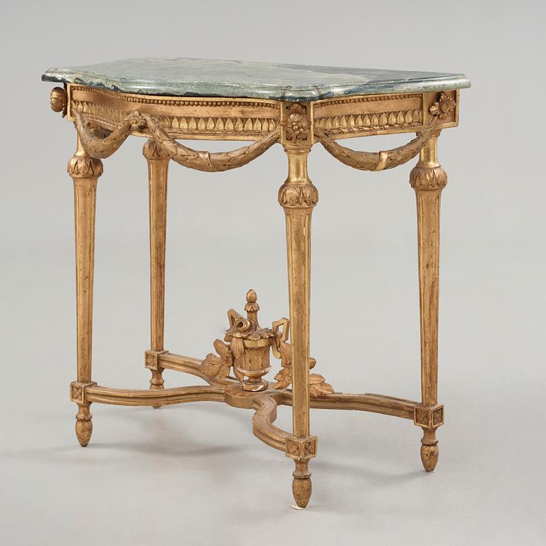 A Gustavian late 18th century console table.