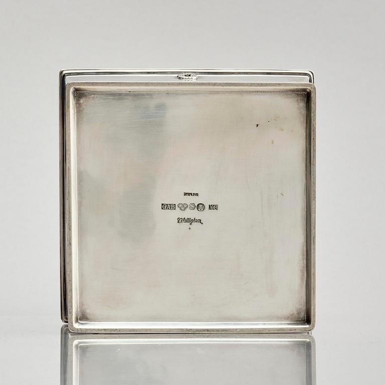 Sven-Arne Gillgren, a sterling silver box, GAB, Stockholm, Sweden 1948.
