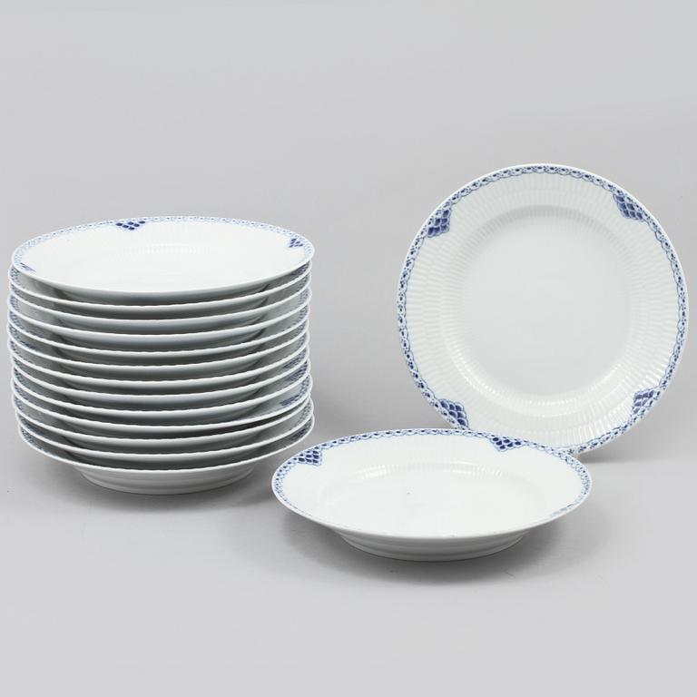 MATTALLRIKAR, 15 st, porslin. "Princess", Royal Copenhagen, 1900-tal.