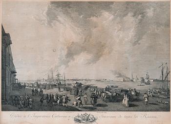 333. COPPER ENGRAVING. МЕДНАЯ ГРАВЮРА САНКТ-ПЕТЕРБУРГА 1778.