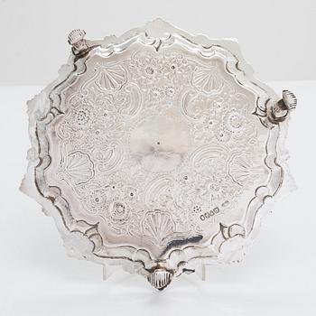William Brown, salver, sterlingsilver, London 1825.
