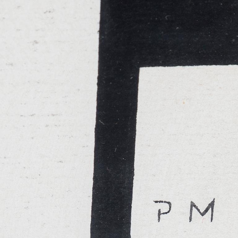 PIET MONDRIAN, efter, serigrafi i färg,