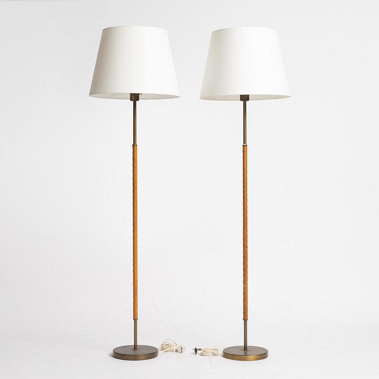 Harald Notini, or Uno Westerberg, a pair of floor lamps model "15750", Arvid Böhlmarks Lampfabrik, Stockholm, 1950s-60s.