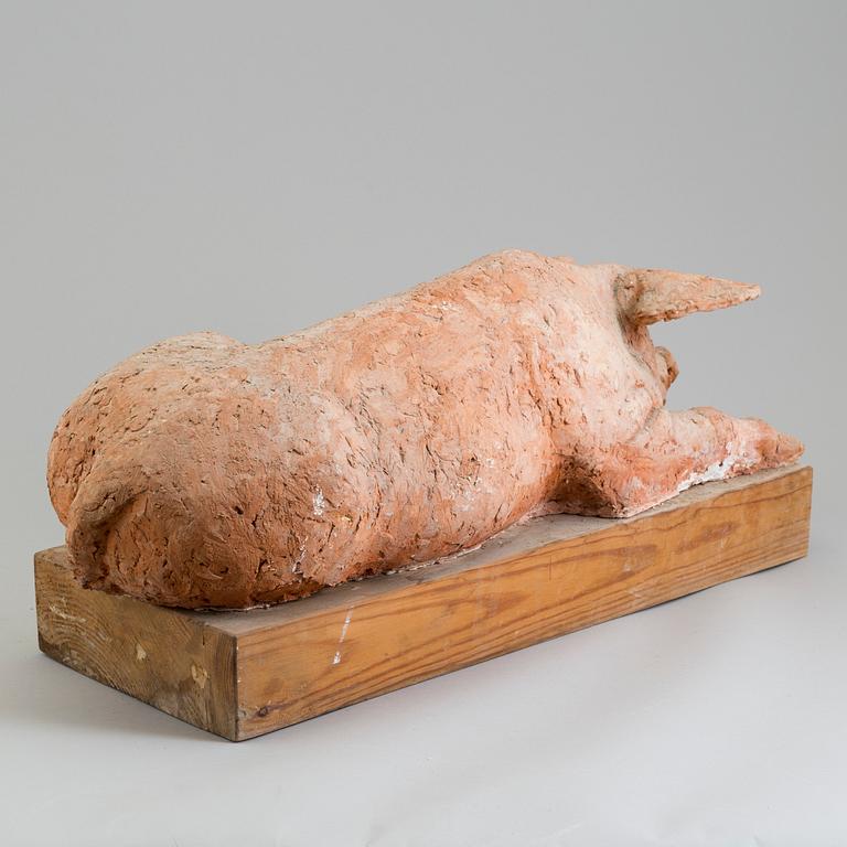 ASMUND ARLE, Skulptur, terracotta, signerad Asmund Arle och daterad 1948.