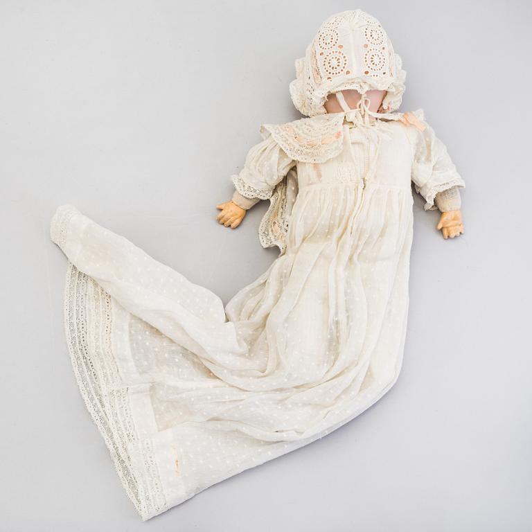 A Bisque head baby doll. Armand Marseille early 20th century.
