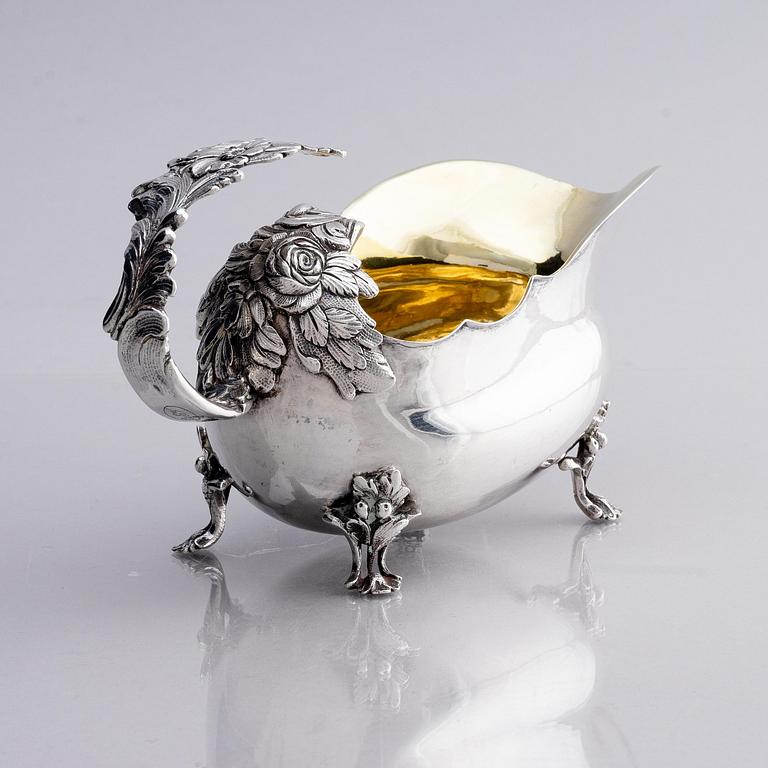 A Swedish 18th century silver cream-jug, mark of Pehr Zethelius, Stockholm 1771.