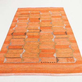 Rug, flat weave, 225 x 160 cm, 1960s/70s.
