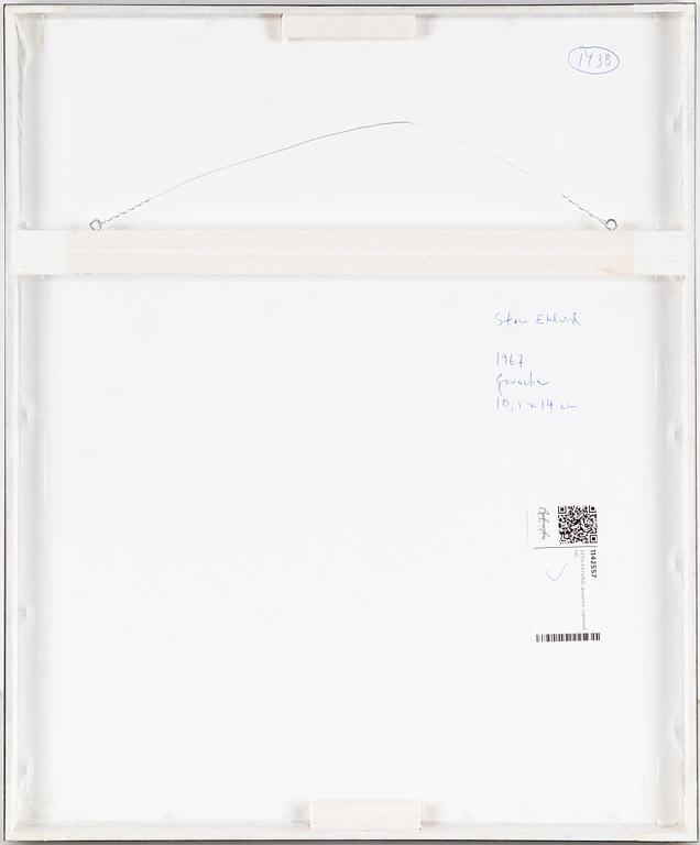 STEN EKLUND, gouache, signed.