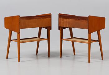 SÄNGBORD, ett par, 1950/60-tal.