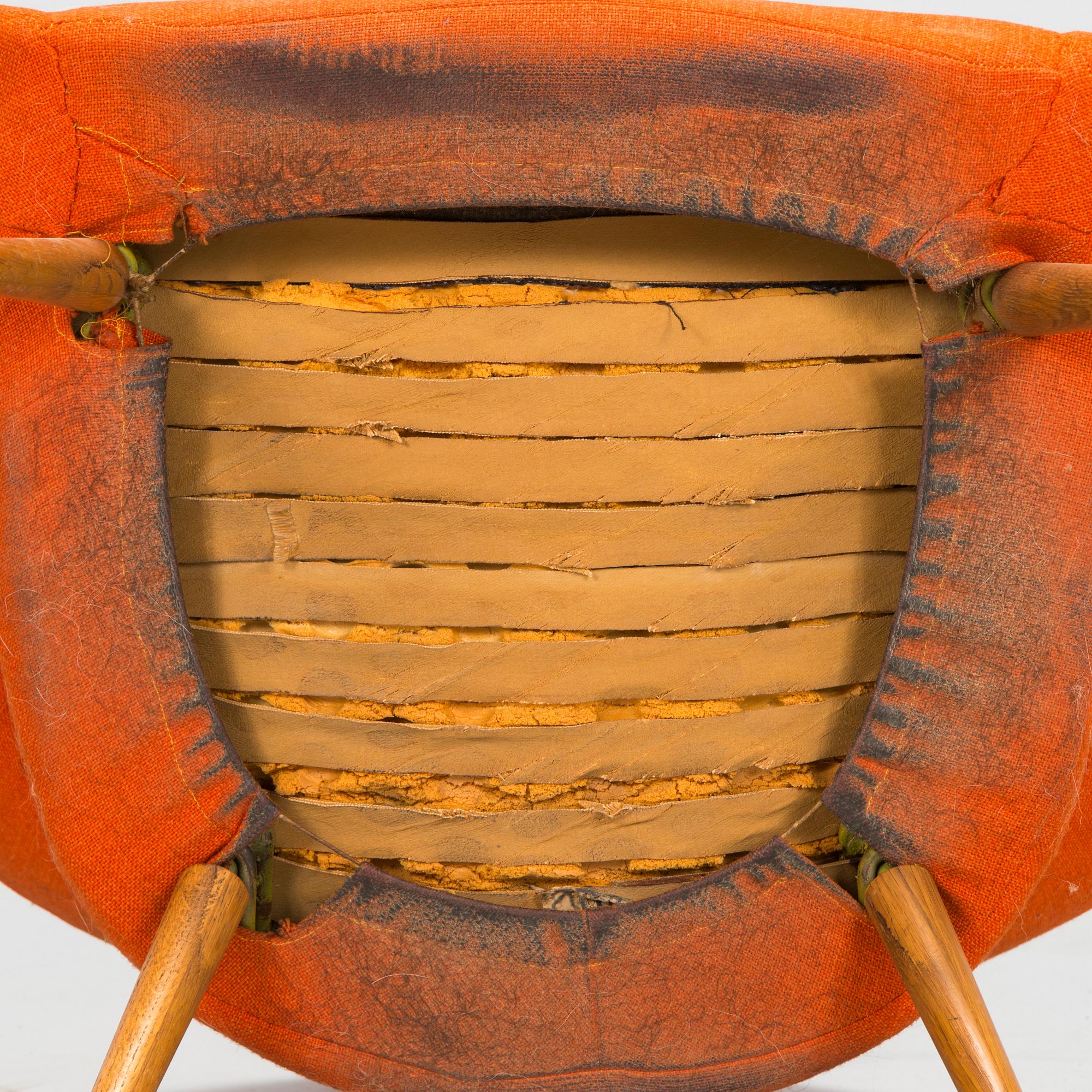 Gastone Rinaldi, nojatuoli, "DU 55 P", Italia. Malli muotoiltu vuonna 1954.