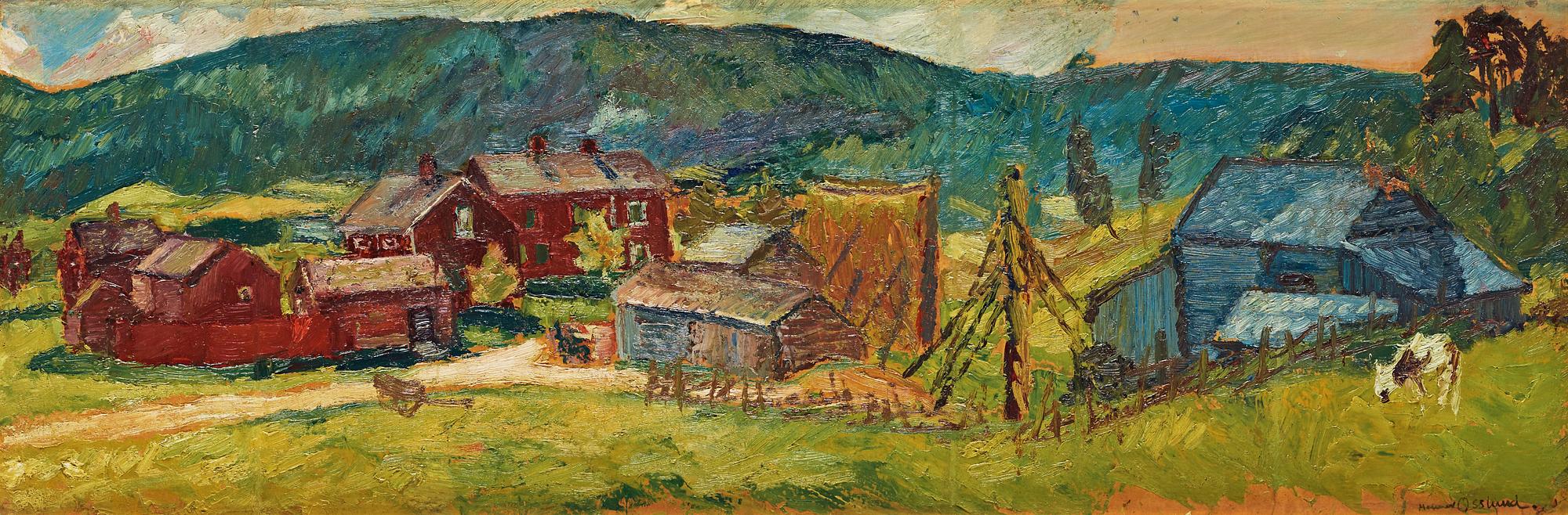Helmer Osslund, Landscape from Klingsta, Medelpad, Sweden.