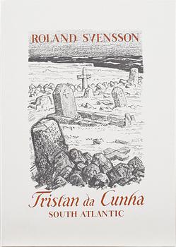 ROLAND SVENSSON, mapp med 7 litografier, "Tristan da Cunha", sign o numr CXI/CCC.