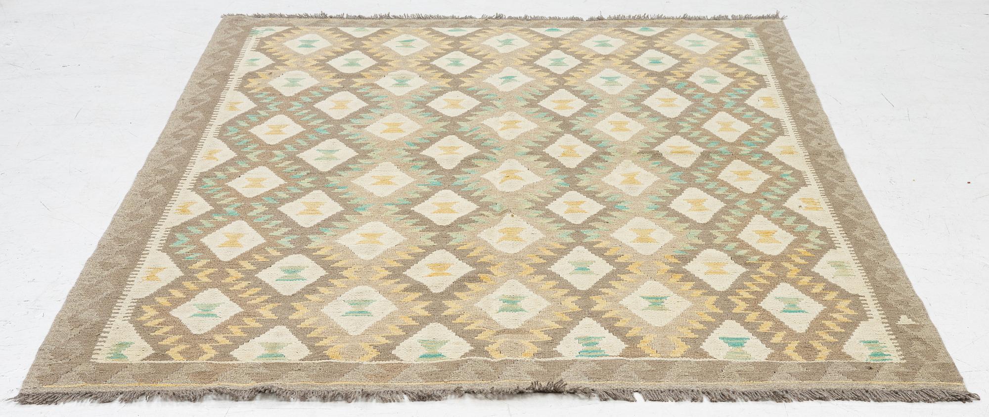 Kelim, modern, ca 190 x 155 cm.