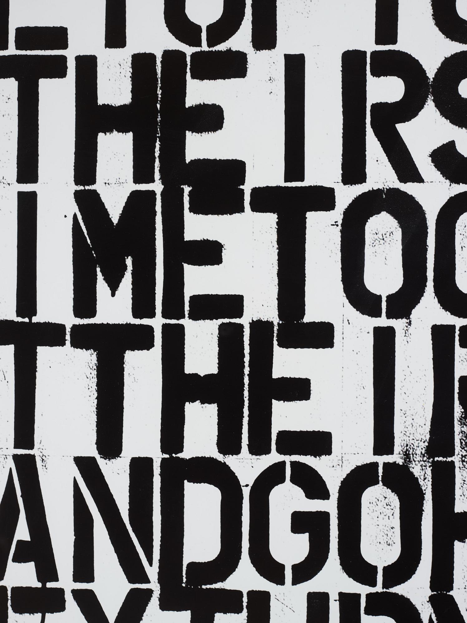 Christopher Wool and Felix Gonzalez-Torres,  "Untitled", offsetlitografi, 1993.