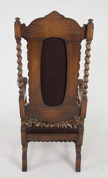 KARMSTOL, barockstil, 1900-tal.