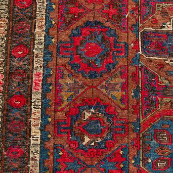 An Antique East Caucasian Soumak carpet ca. 348 x 211 cm.