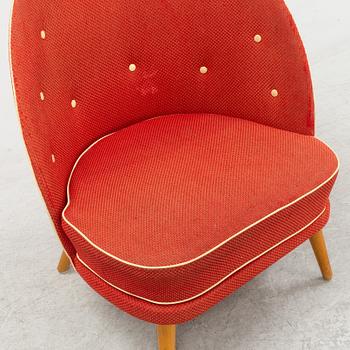 A Swedish Modern easy chair, 1940's/50's.