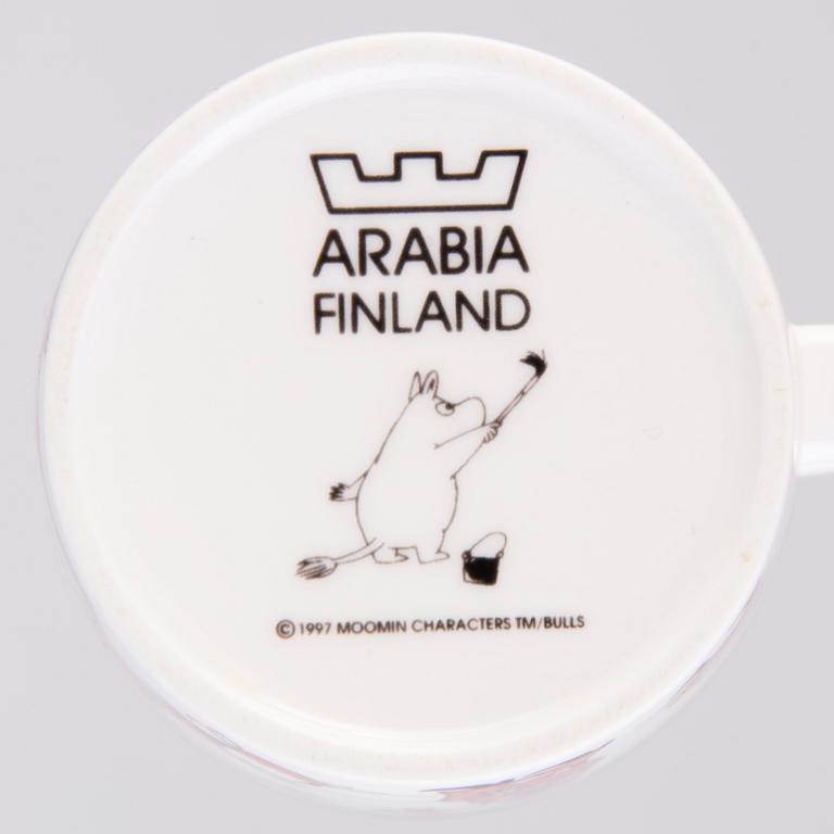 MOOMIN-MUG, porcelain, 'Christmas greeting', Moomin Characters, Arabia 1997-2002.