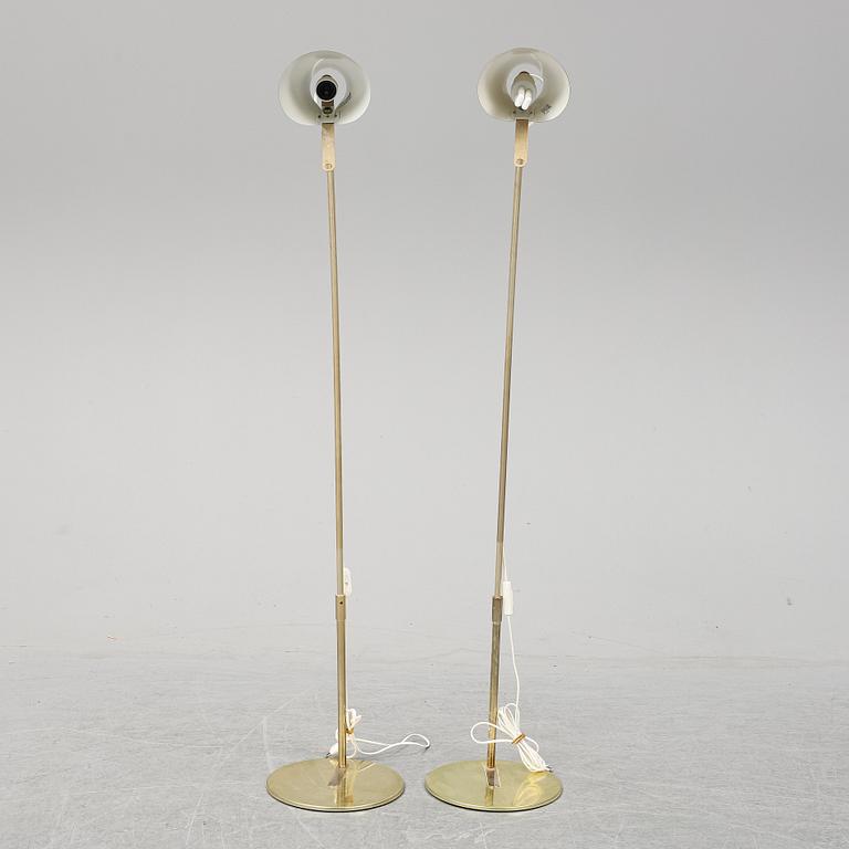 A pair of IKEA floor lamps.