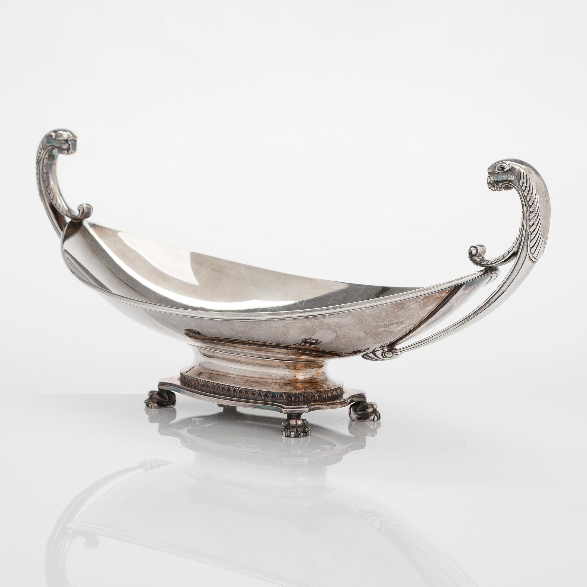 Praktskål, sterling silver, 1900-talets mitt - senare hälft.
