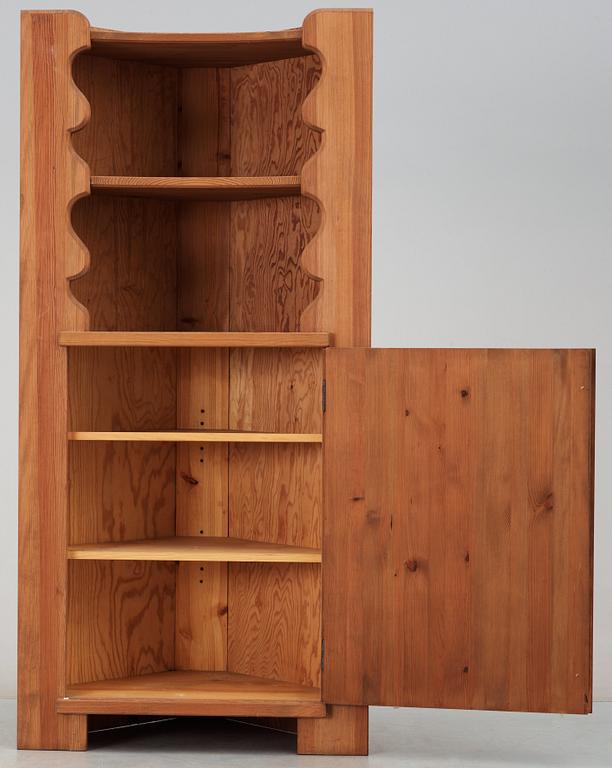 Axel Einar Hjorth, An Axel Einar Hjorth stained pine corner cabinet, NK 1940's.