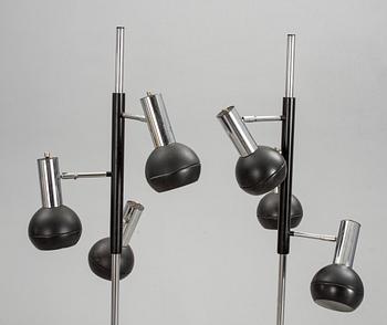 GOLVLAMPOR, ett par, 1960/70-tal.